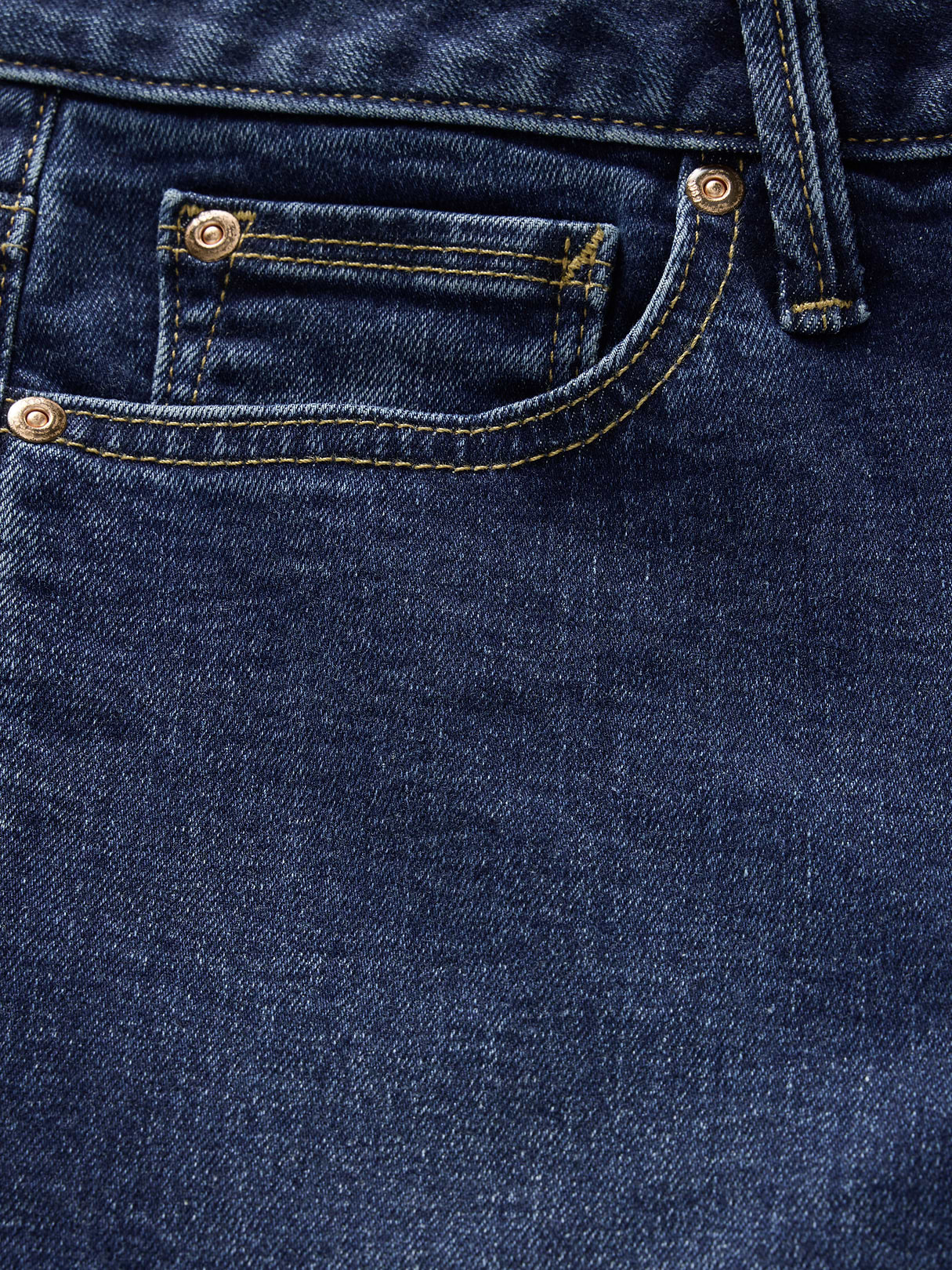 Low Rise Long & Lean Split-Hem Jeans - Dark indigo