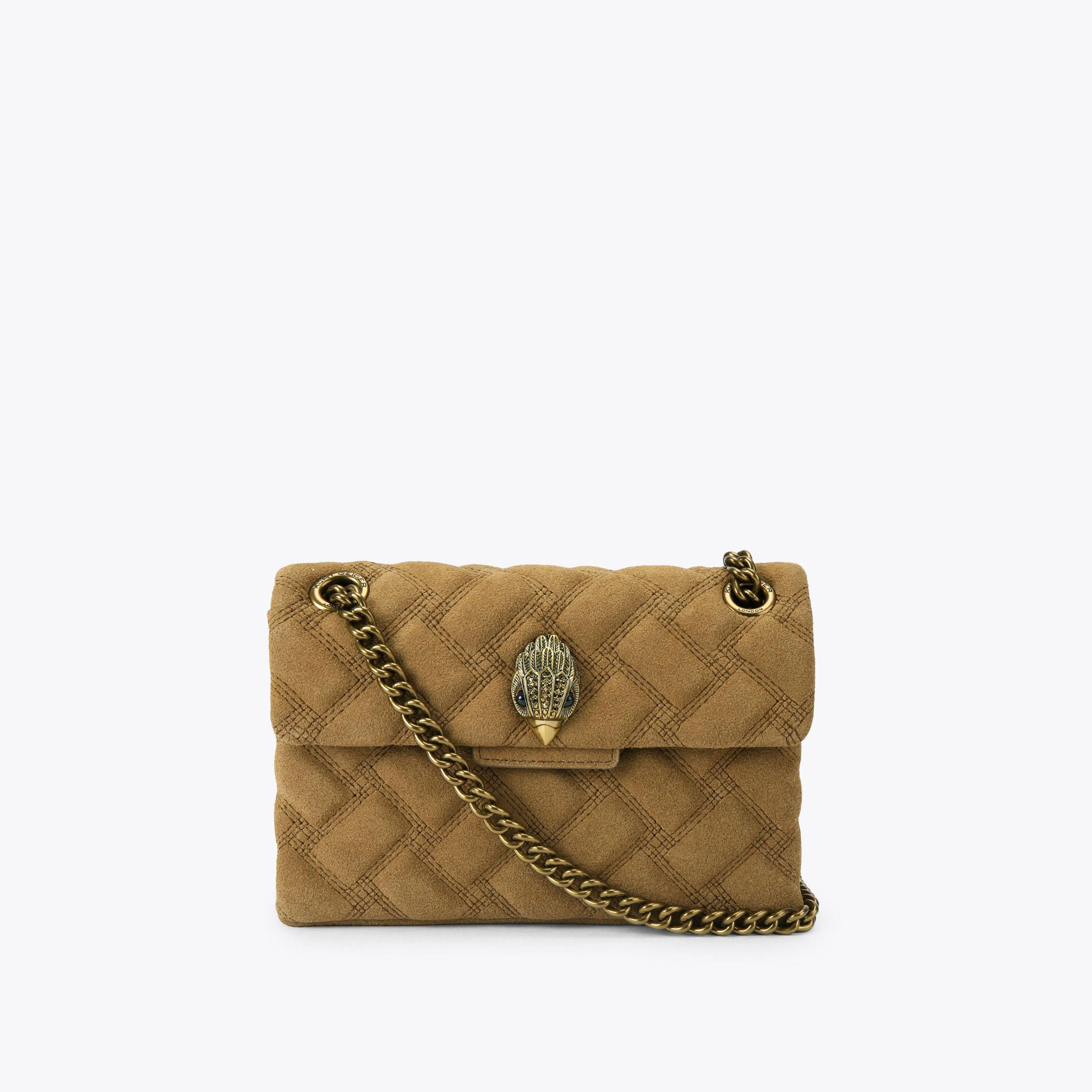 Kurt Geiger London Mini Leather Kensington Bag - Tan