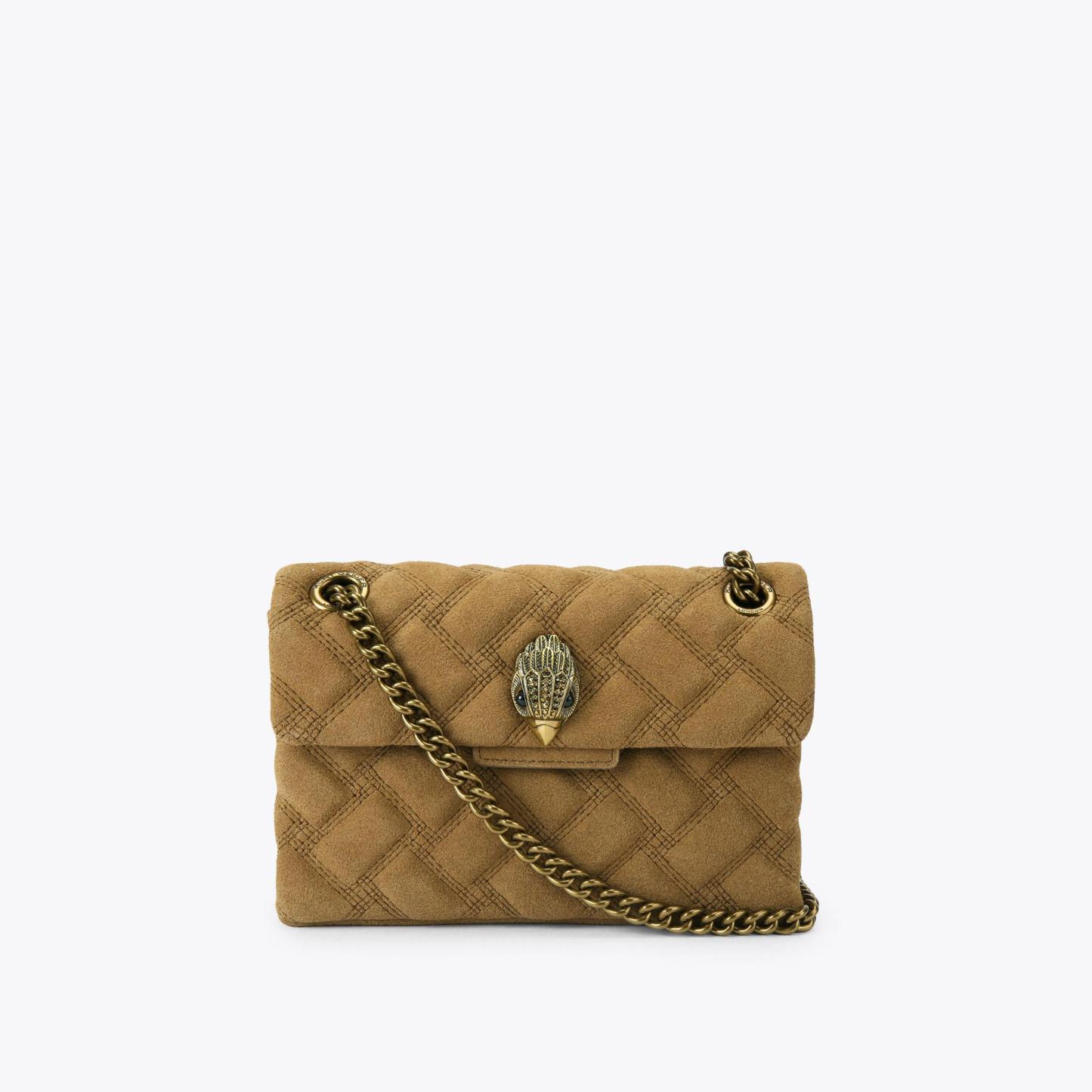 Kurt Geiger London Mini Leather Kensington Bag - Tan