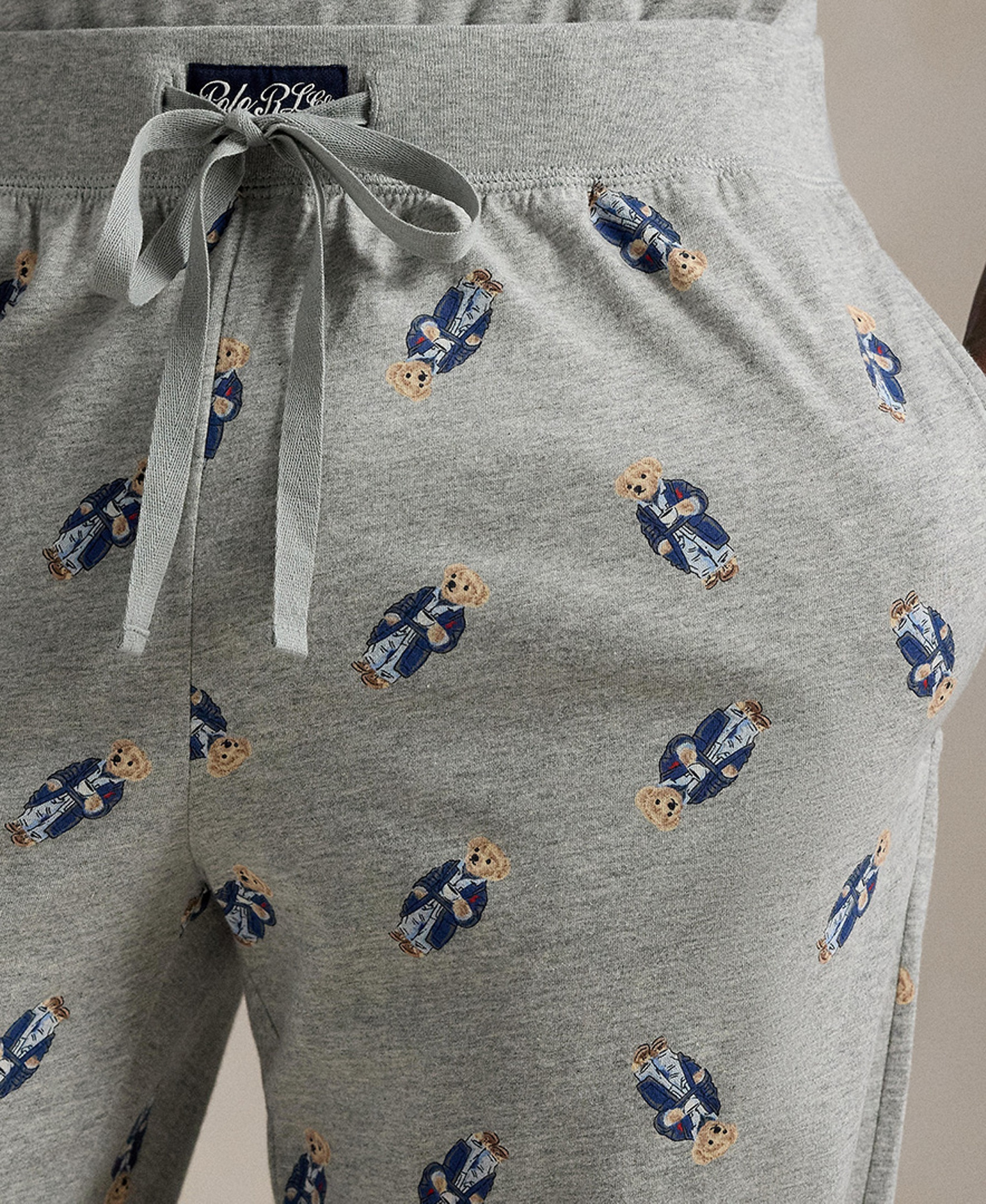 Polo Ralph Lauren Men's Short-Sleeve T-Shirt and Jogger Pants, 2-Piece Set - Andover Heather/ Morning Robe Bear