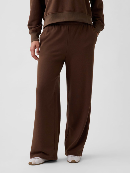 Mid Rise VintageSoft Terry Loose Sweatpants - Brown