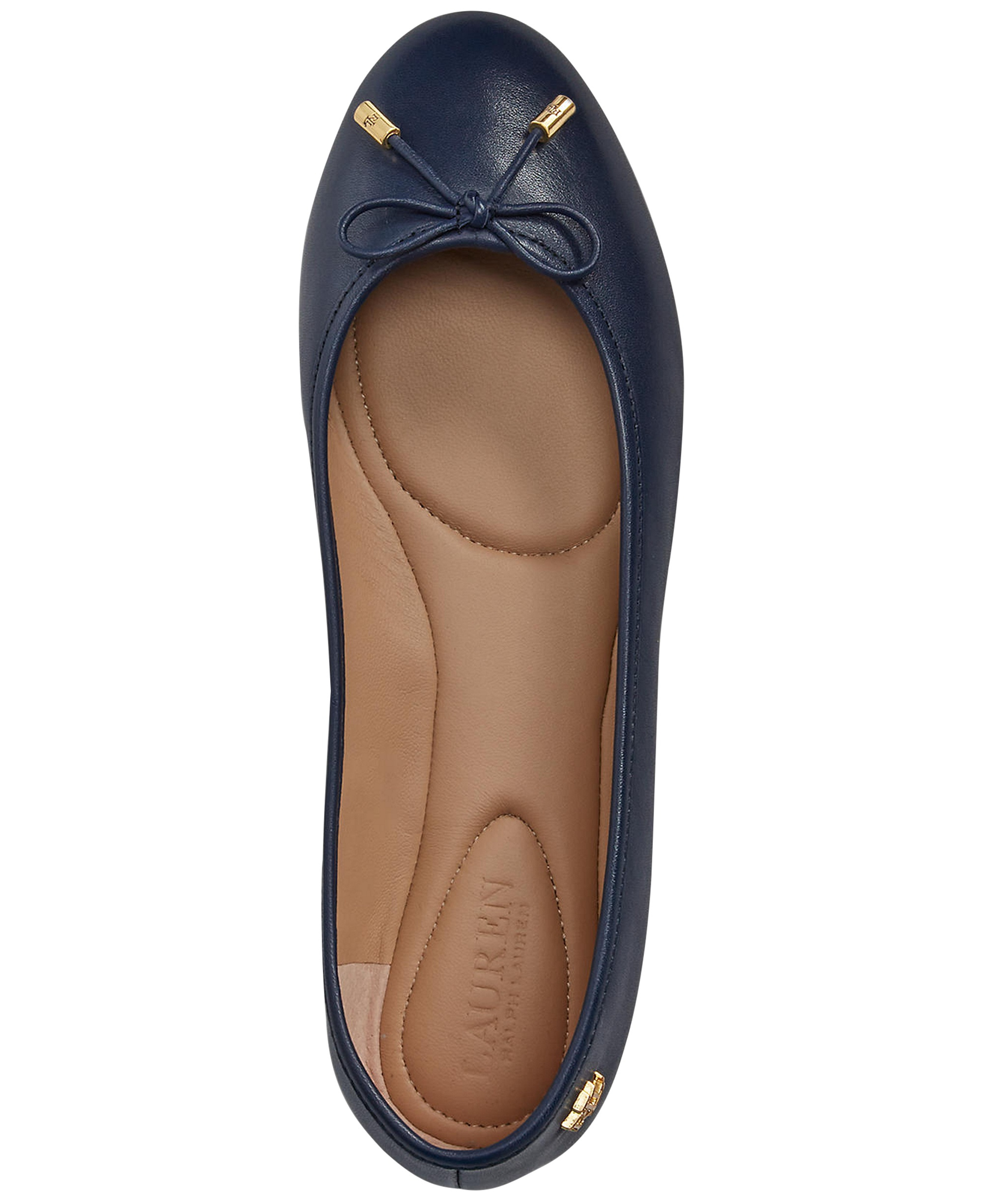 Lauren Ralph Lauren Women's Jayna Nappa Leather Slip-On Flats - Refined Navy