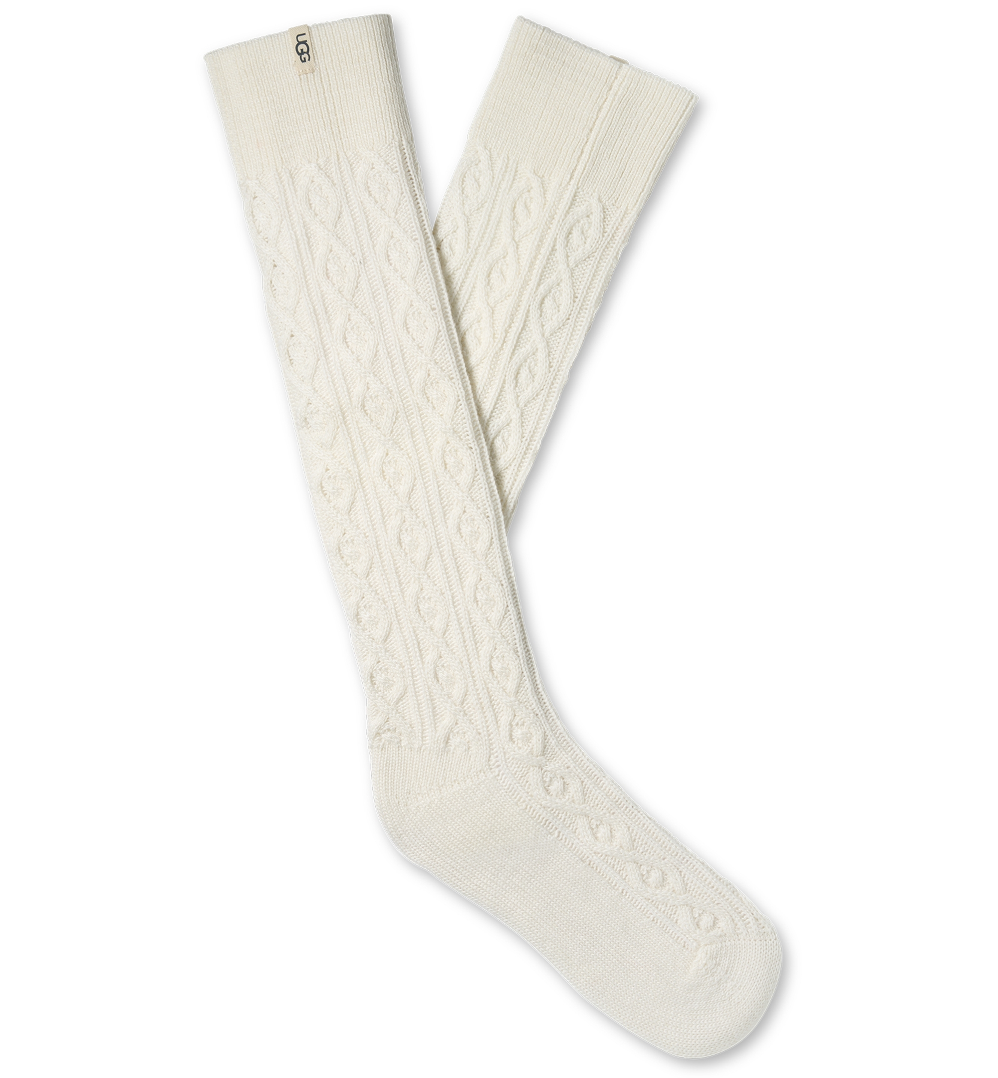 UGG® Women's Rensa Cable-Knit Knee-High Socks - Cream