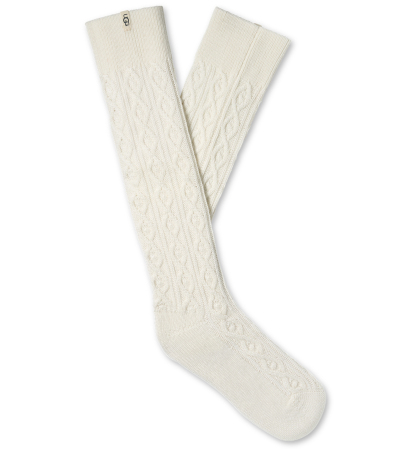 UGG® Women's Rensa Cable-Knit Knee-High Socks - Cream