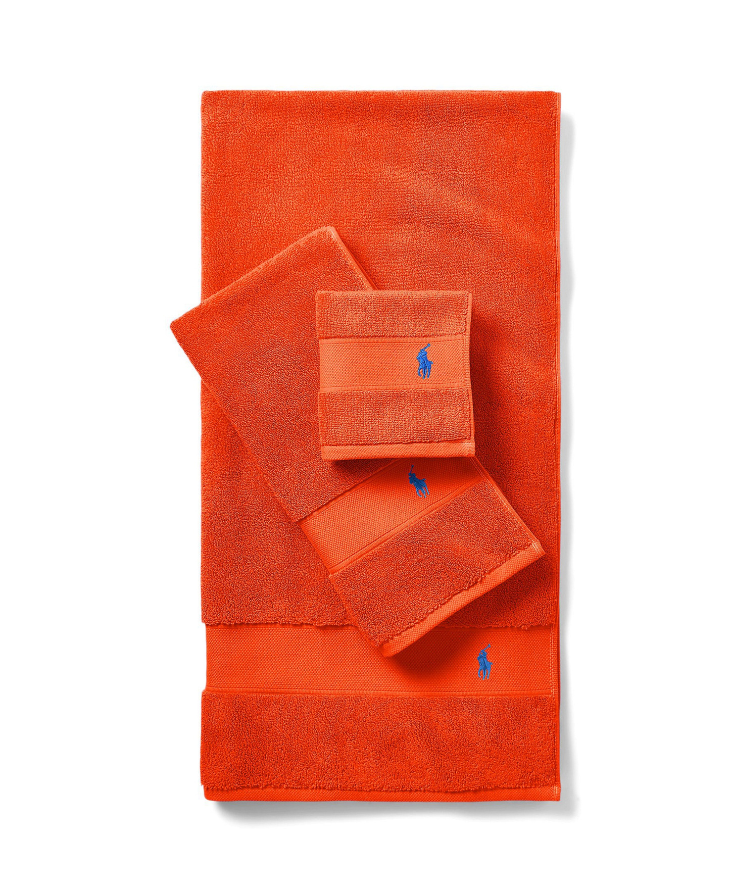 Polo Ralph Lauren Polo Player Cotton Bath Towel, 58" x 30" - Sailing Orange