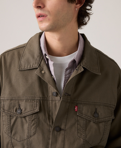 Levi's Men's Relaxed-Fit Trucker Jacket - Maitake Brown