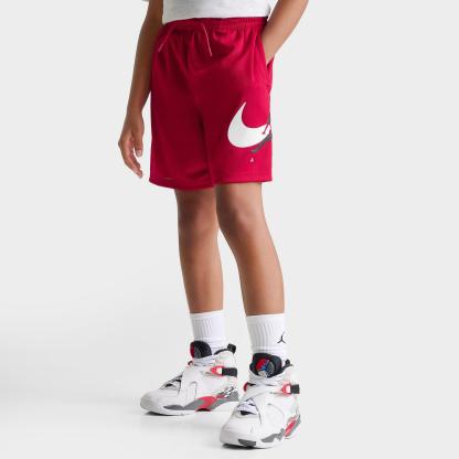 Big Kids' Jordan Jumpman Swoosh Mesh Shorts - Gym Red - view 1