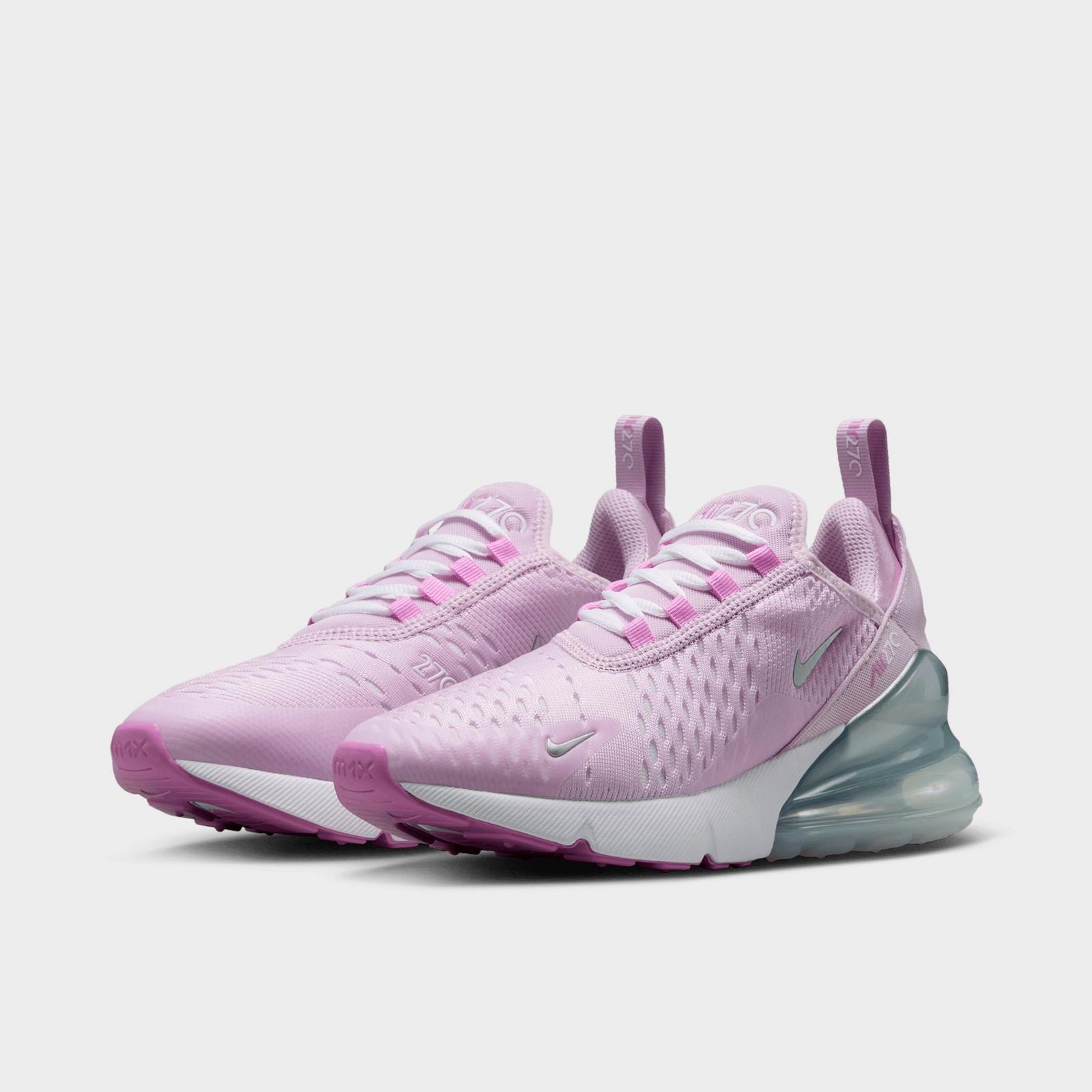 Big Kids' Nike Air Max 270 Casual Shoes - Doll/Rush Fuchsia/White/Metallic Silver