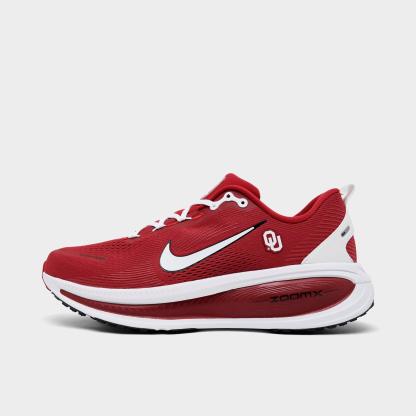 Men's Nithtke Vomero 18 Purdue Boilermakers Running Shoes - Part 1 - Team Crimson/White/Black (IQ6883-600) - Left shoe facing left. Outside of the shoe.