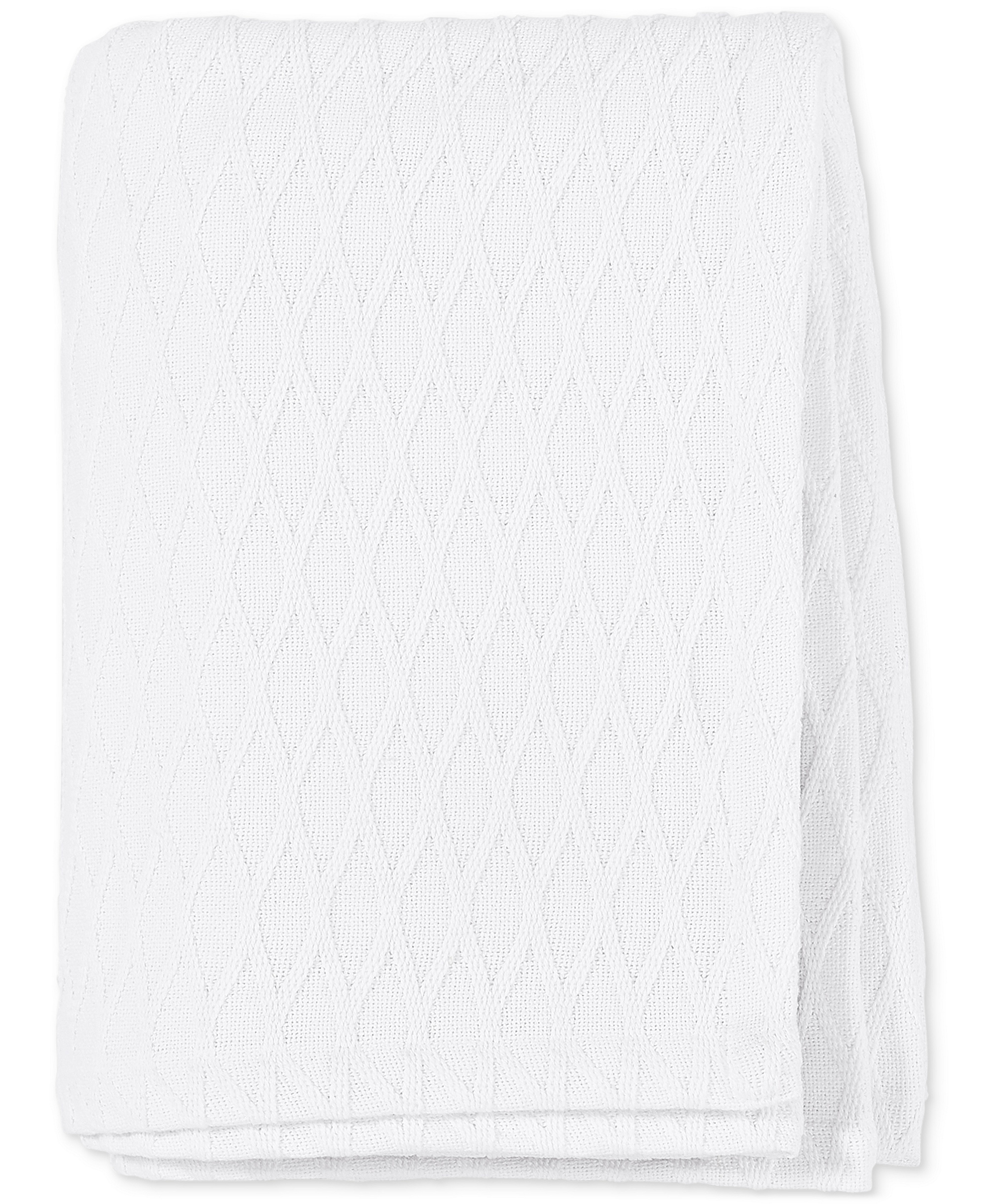 Lauren Ralph Lauren Classic Cotton Blanket, Twin - Lucent White