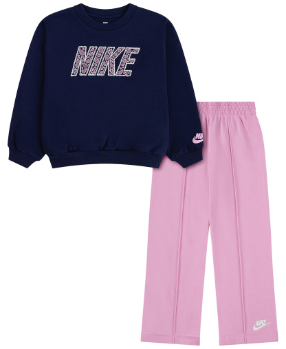 Nike Girls' 4-6X Retro Remix Top and Pants, 2-Piece Set - Pink Rise