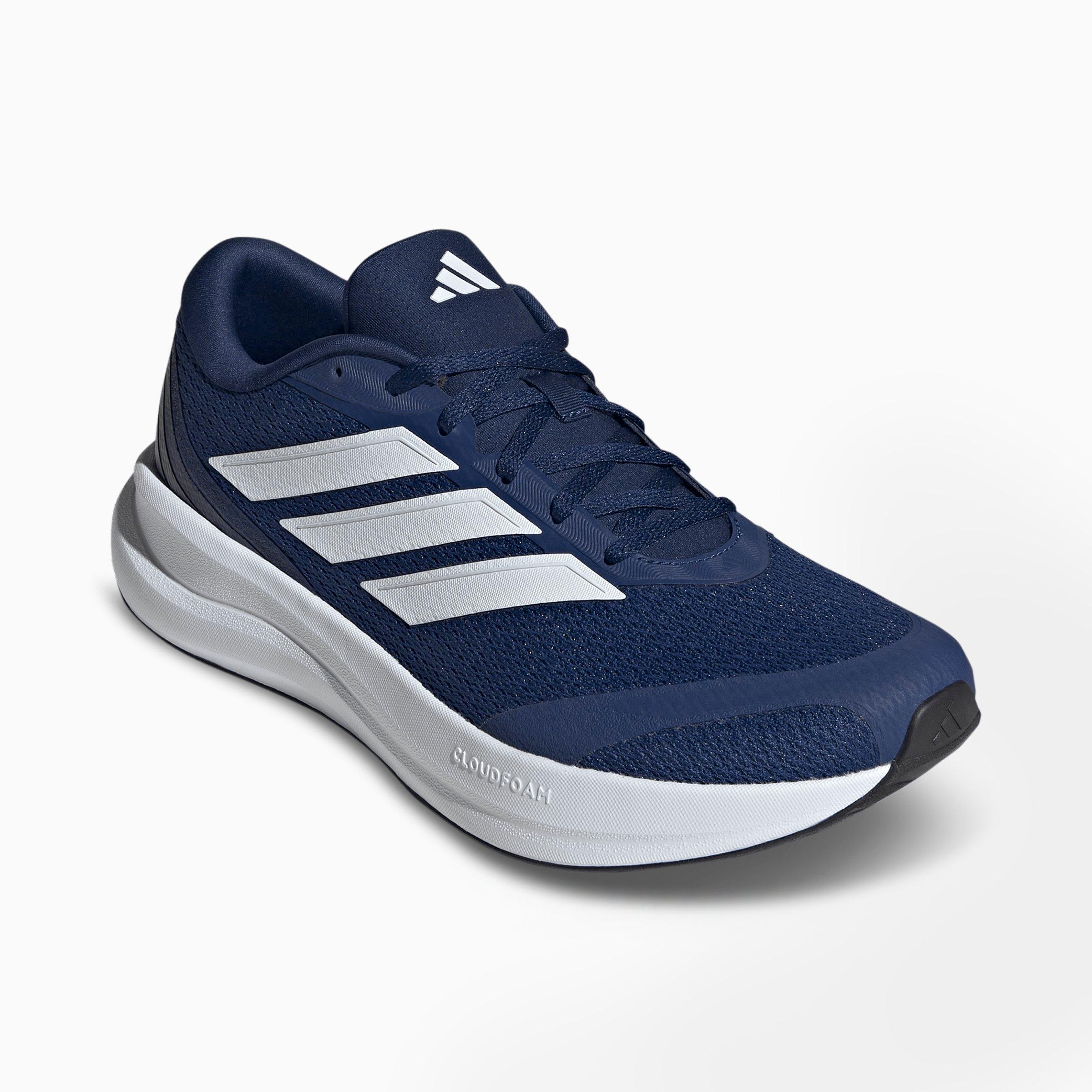 Men's adidas Runfalcon 6 Cloudfoam Running Shoes - Dark Blue/Cloud White/Core Black - Both shoes facing left