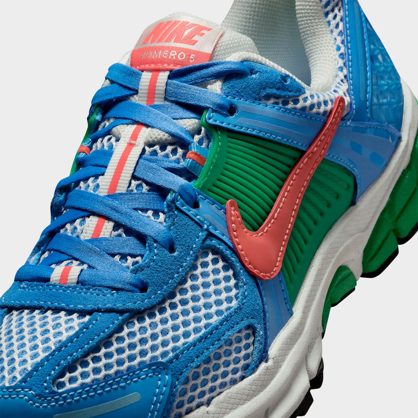 Big Kids' Nike Vomero 5 Casual Shoes - University Blue/Stadium Green/Summit White/Magic Ember