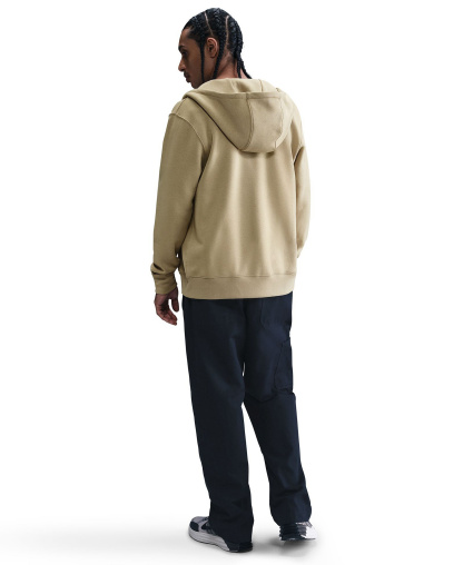 Nike Men's Full-Zip Fleece Regular-Fit Hoodie - Parachute Beige/White