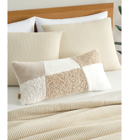 UGG® Sibel Textured Decorative Pillow, 14" x 30" - Cream