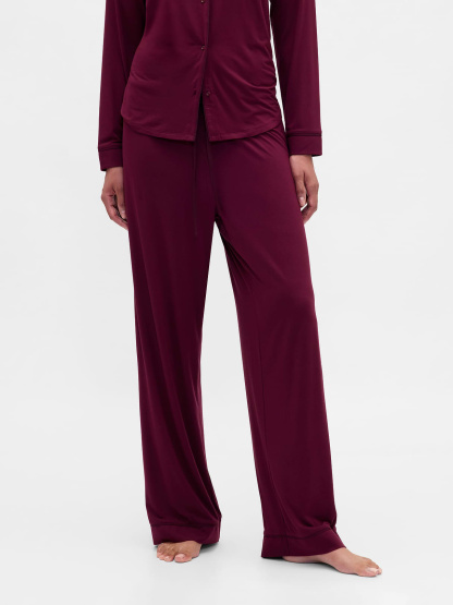 SoftMade Modal PJ Pants - Tuscan red
