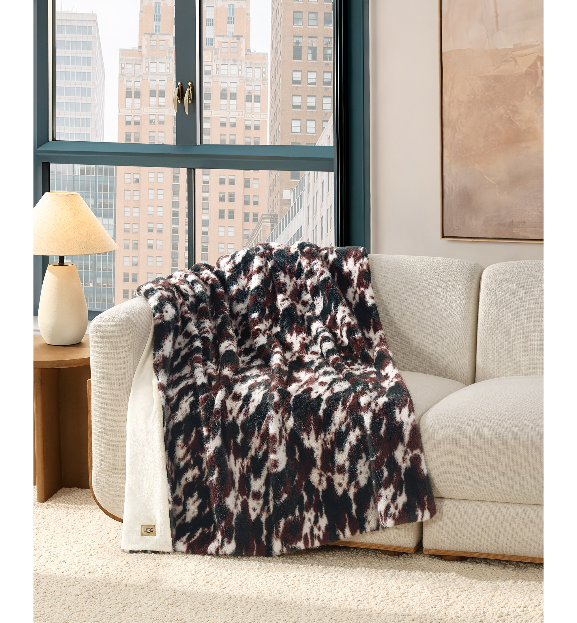 UGG® Everett Throw, 50" x 70" - Cow