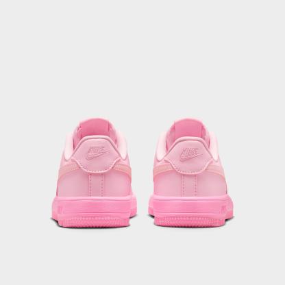 Little Kids' Nithtke Force 1 Casual Shoes - Part 1 - Pink Foam/Pink Rise - Back view