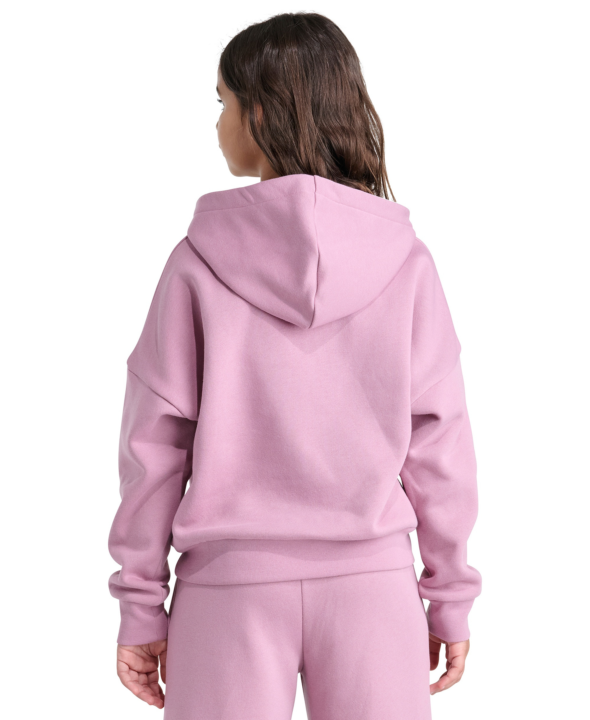 adidas Girls' 8-16 Long-Sleeve Hooded Sweatshirt - Dark Medium Pink