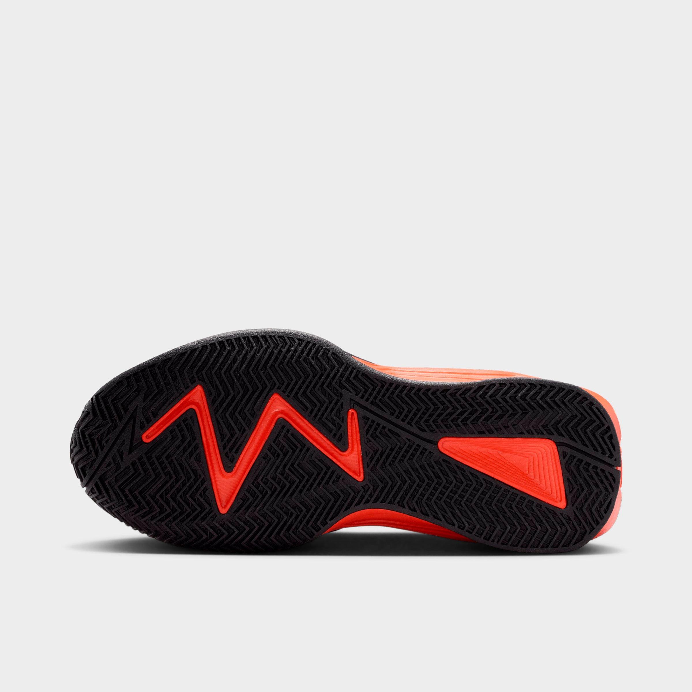 Big Kids' Nithtke S.T. Dynamite Basketball Shoes - Off White/Picante Red/Current Blue/Black - Bottom view