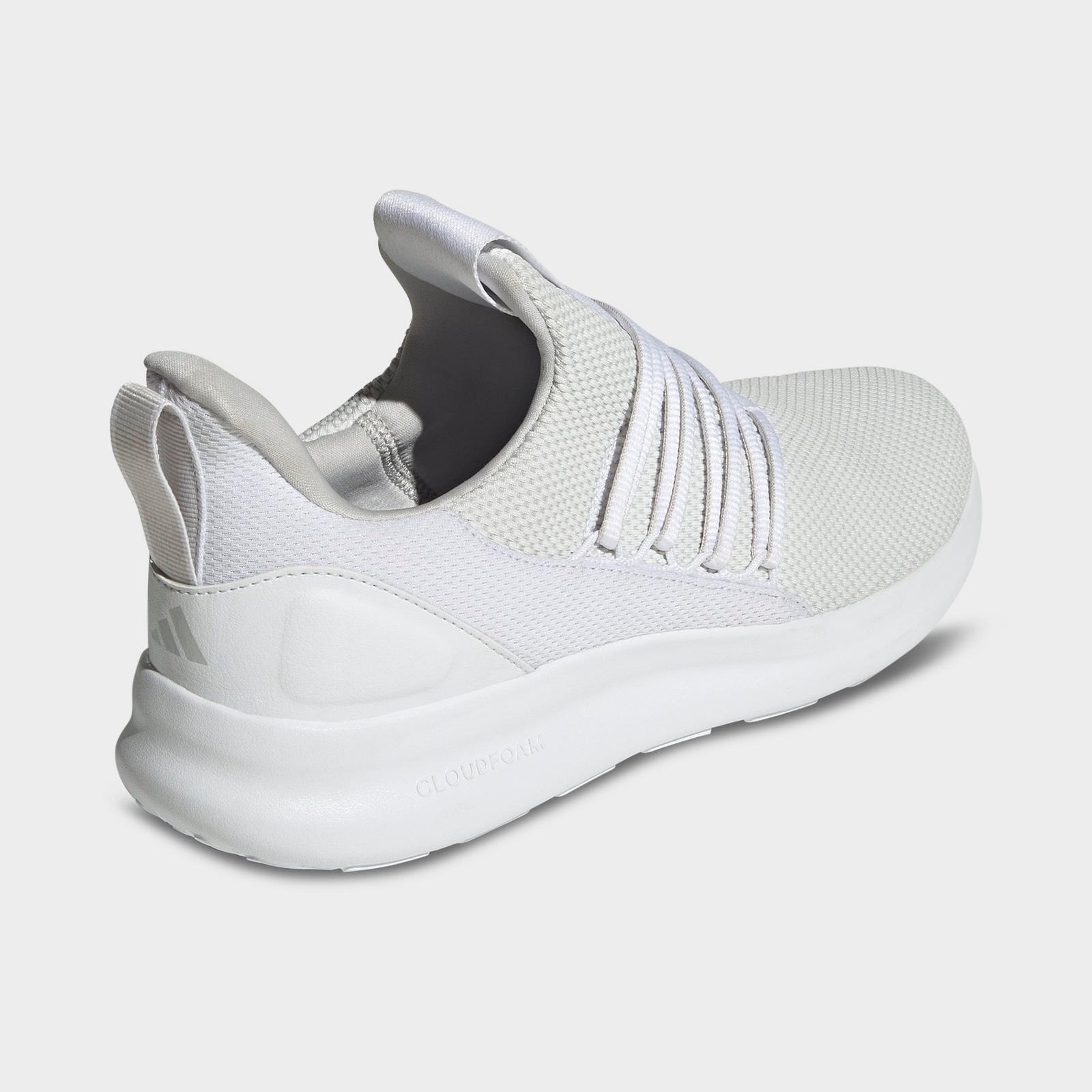 Men's adidas Lite Racer Adapt 7.0 Casual Shoes - White/Grey/White - view 4