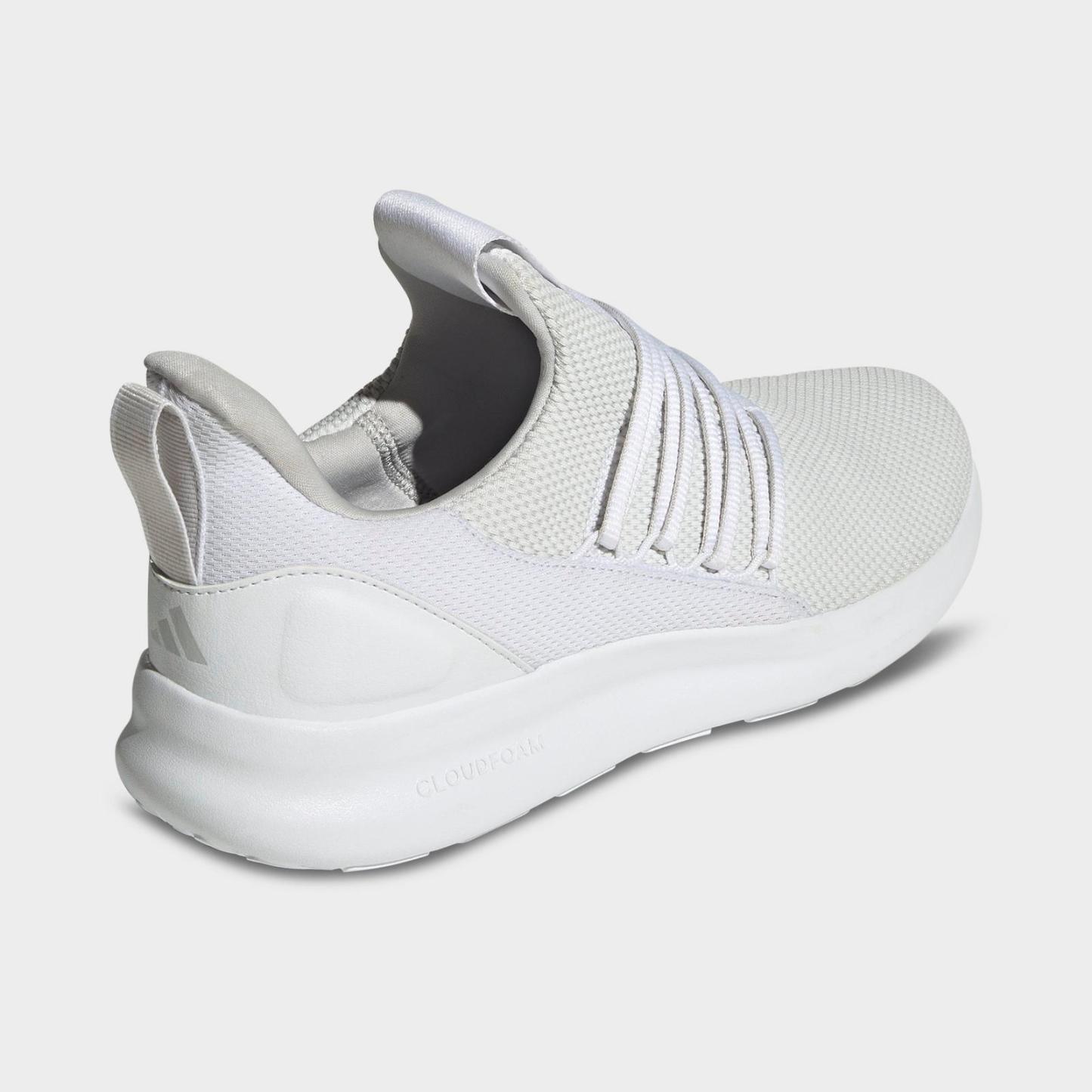 Men's adidas Lite Racer Adapt 7.0 Casual Shoes - White/Grey/White - view 4
