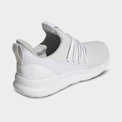 Men's adidas Lite Racer Adapt 7.0 Casual Shoes - White/Grey/White - view 4