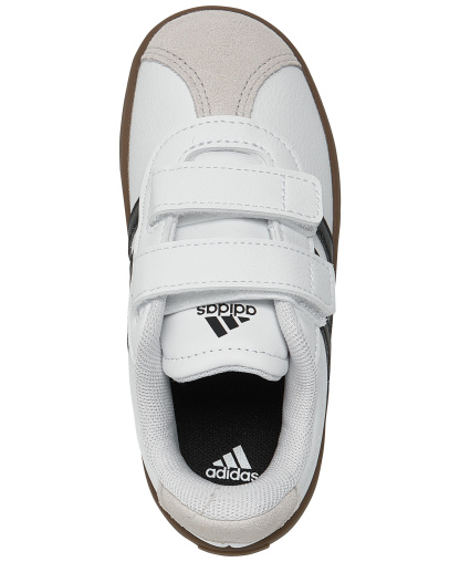 adidas Toddler Kids VL Court 3.0 Fastening Strap Casual Sneakers from Finish Line - White, Black
