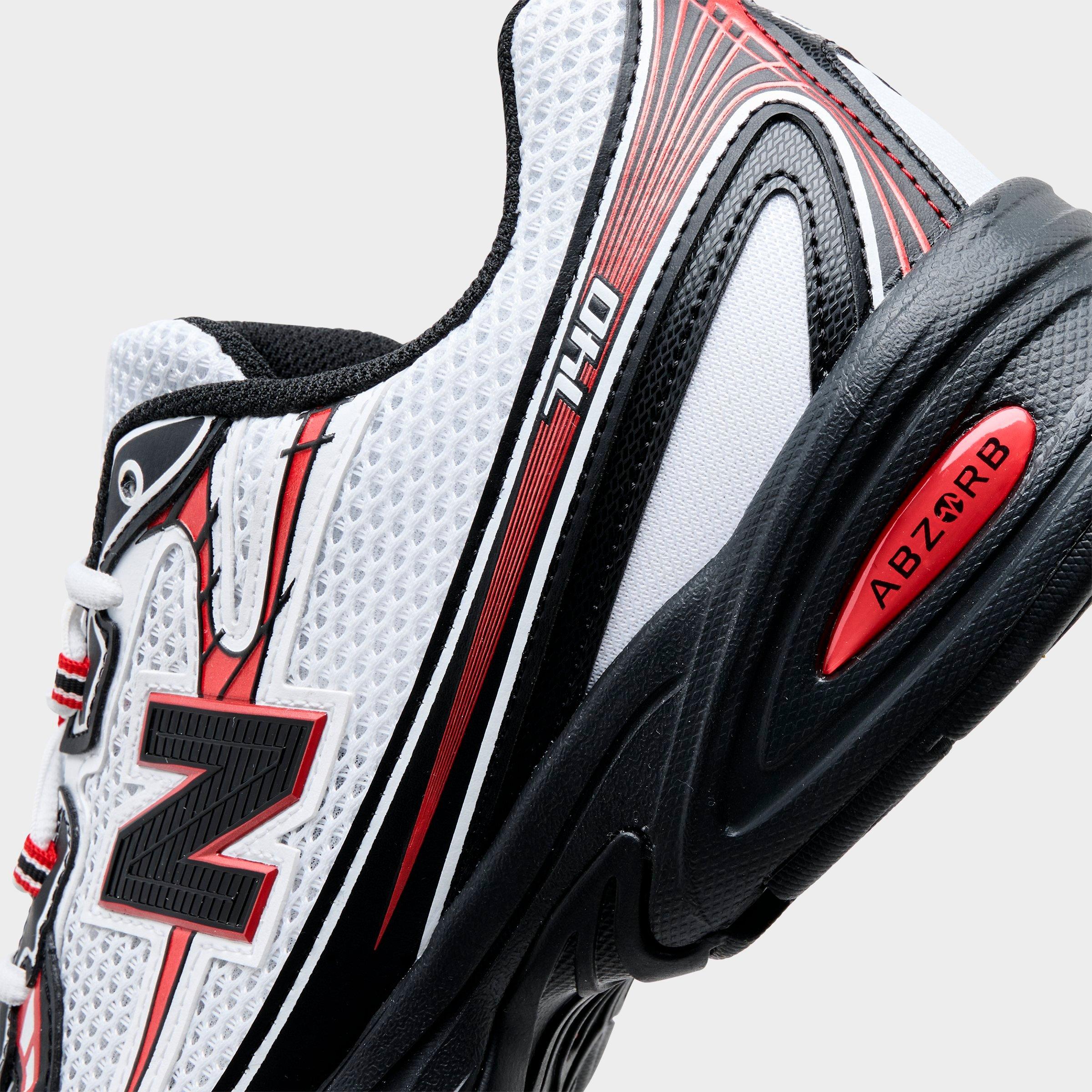 Men's New Balance 740 Casual Shoes - White/Red/Black - view 3