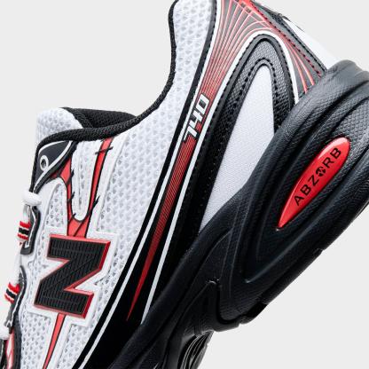 Men's New Balance 740 Casual Shoes - White/Red/Black - view 3