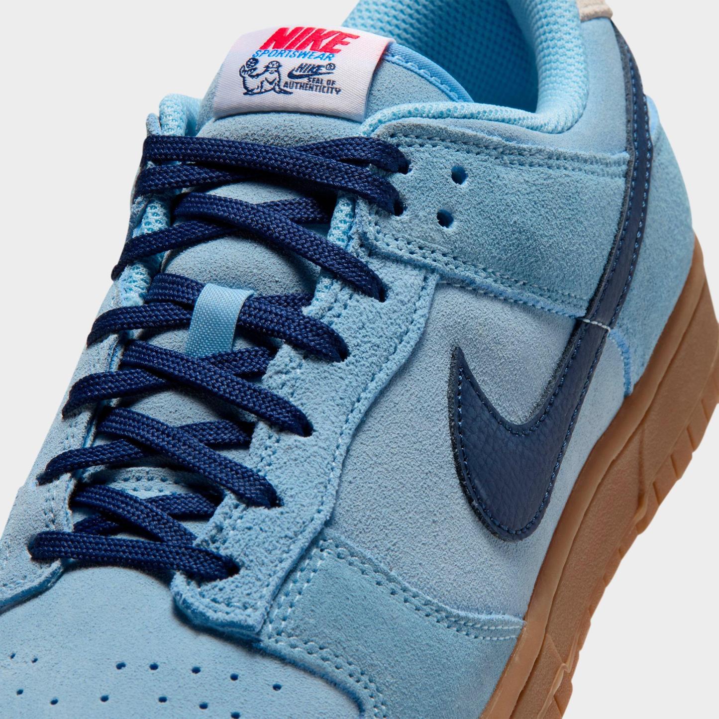 Men's Nithtke Dunk Low Retro Casual Shoes - Part 4 - Soft Blue/Summit White/University Red/Midnight Navy - Detail shot