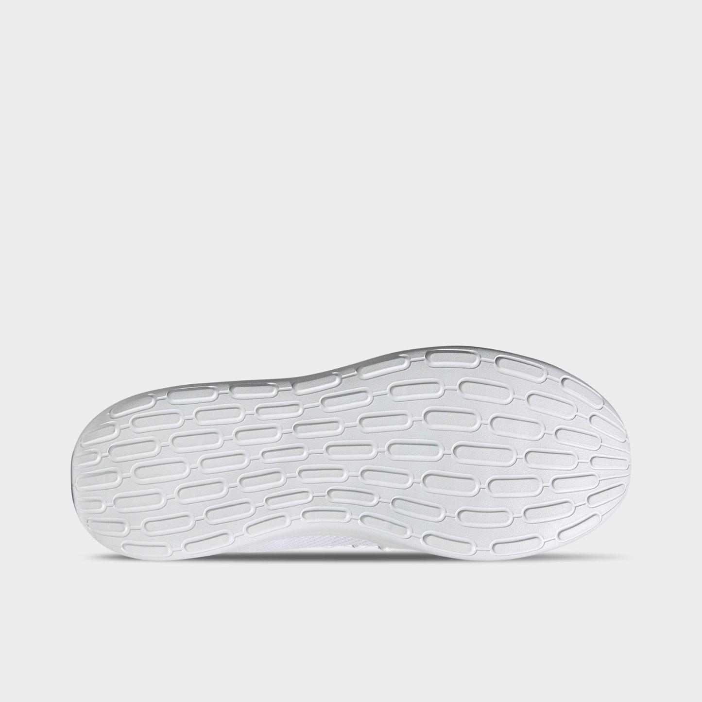 Men's adidas Lite Racer Adapt 7.0 Casual Shoes - White/Grey/White - Bottom view