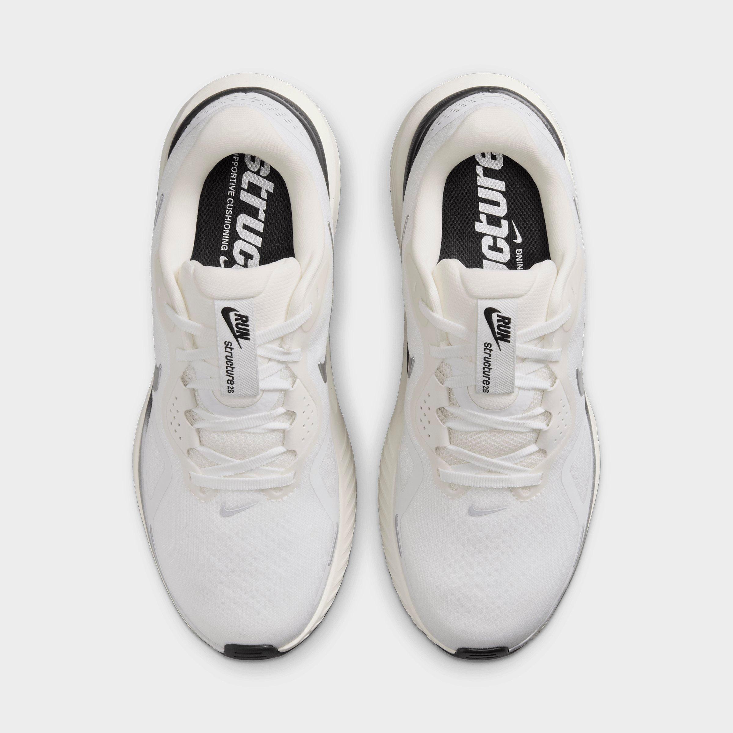 Women's Nithtke Structure 26 Running Shoes - Summit White/Anthracite/Sail/Metallic Silver - Top view