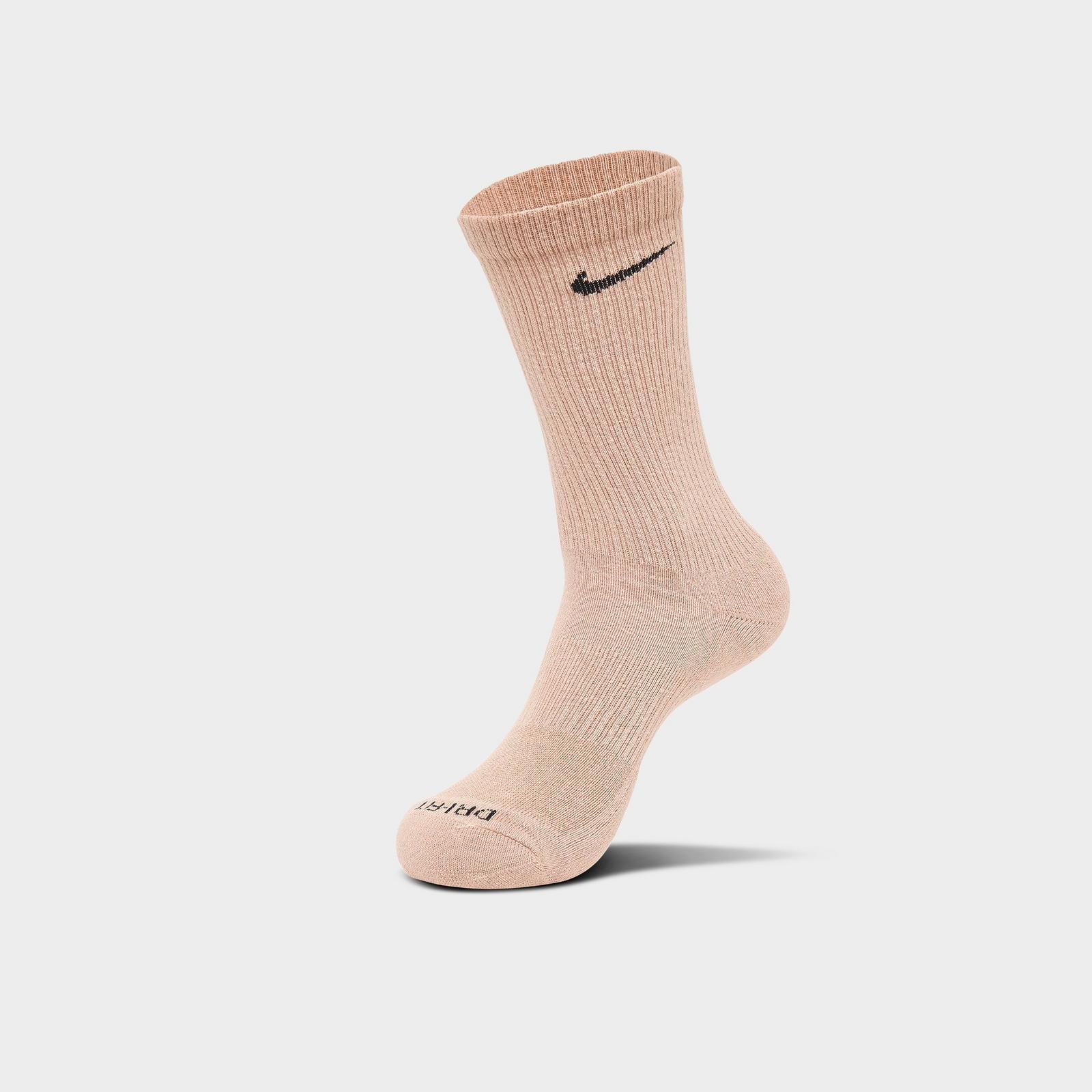 Nike Everyday Plus Cushioned Crew Training Socks (6-Pack) - Pearl/Beige/Rose