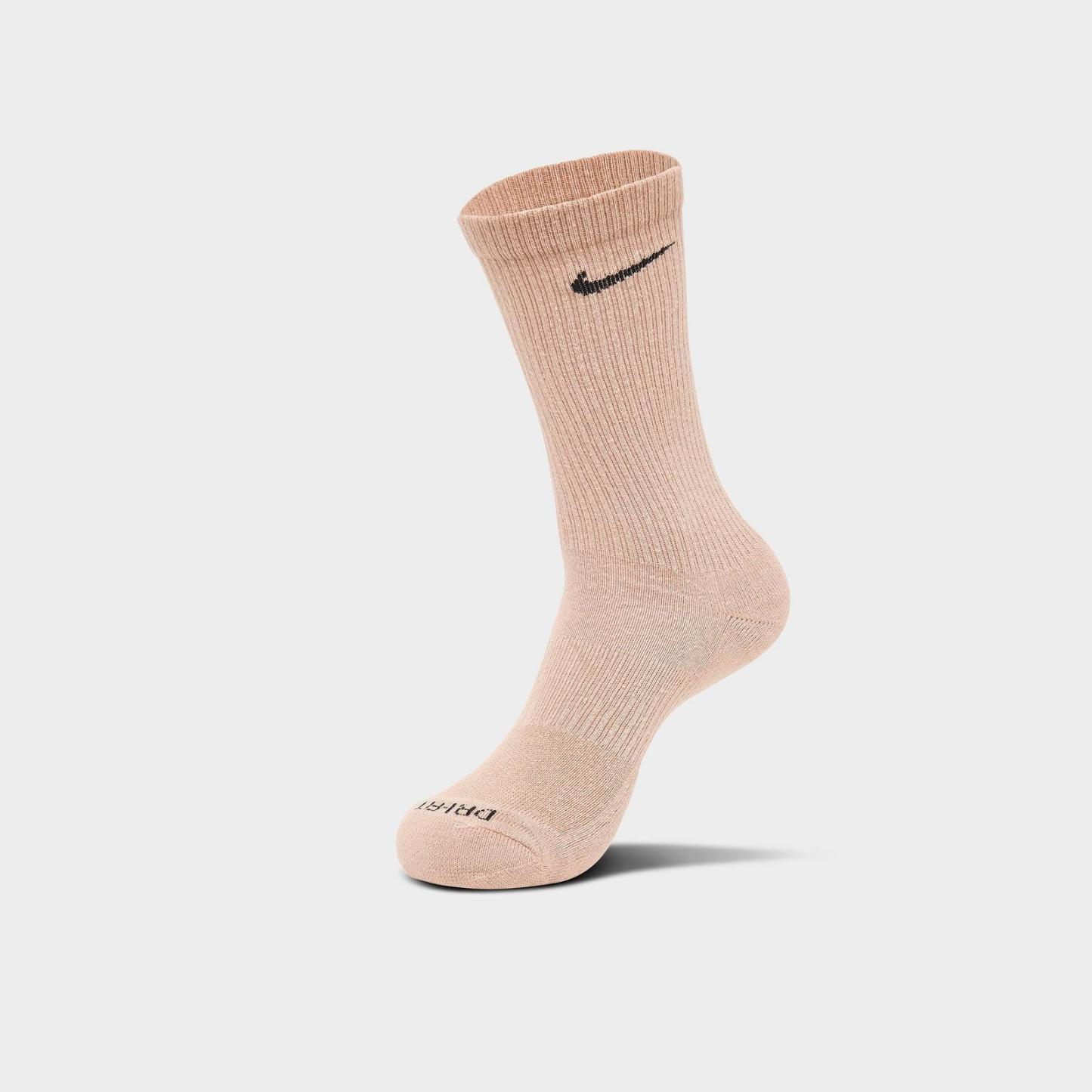 Nike Everyday Plus Cushioned Crew Training Socks (6-Pack) - Pearl/Beige/Rose