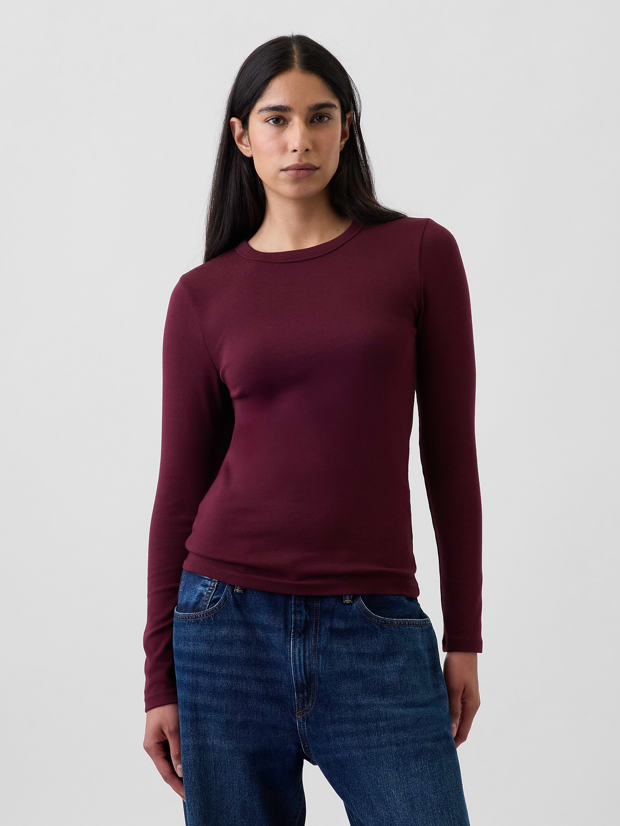 Modern Crewneck T-Shirt - Noir red