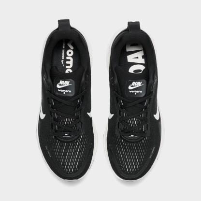 Women's Nithtke Vomero 18 Running Shoes - Part 1 - Black/Coconut Milk/Light Iron Ore/Summit White - Top view