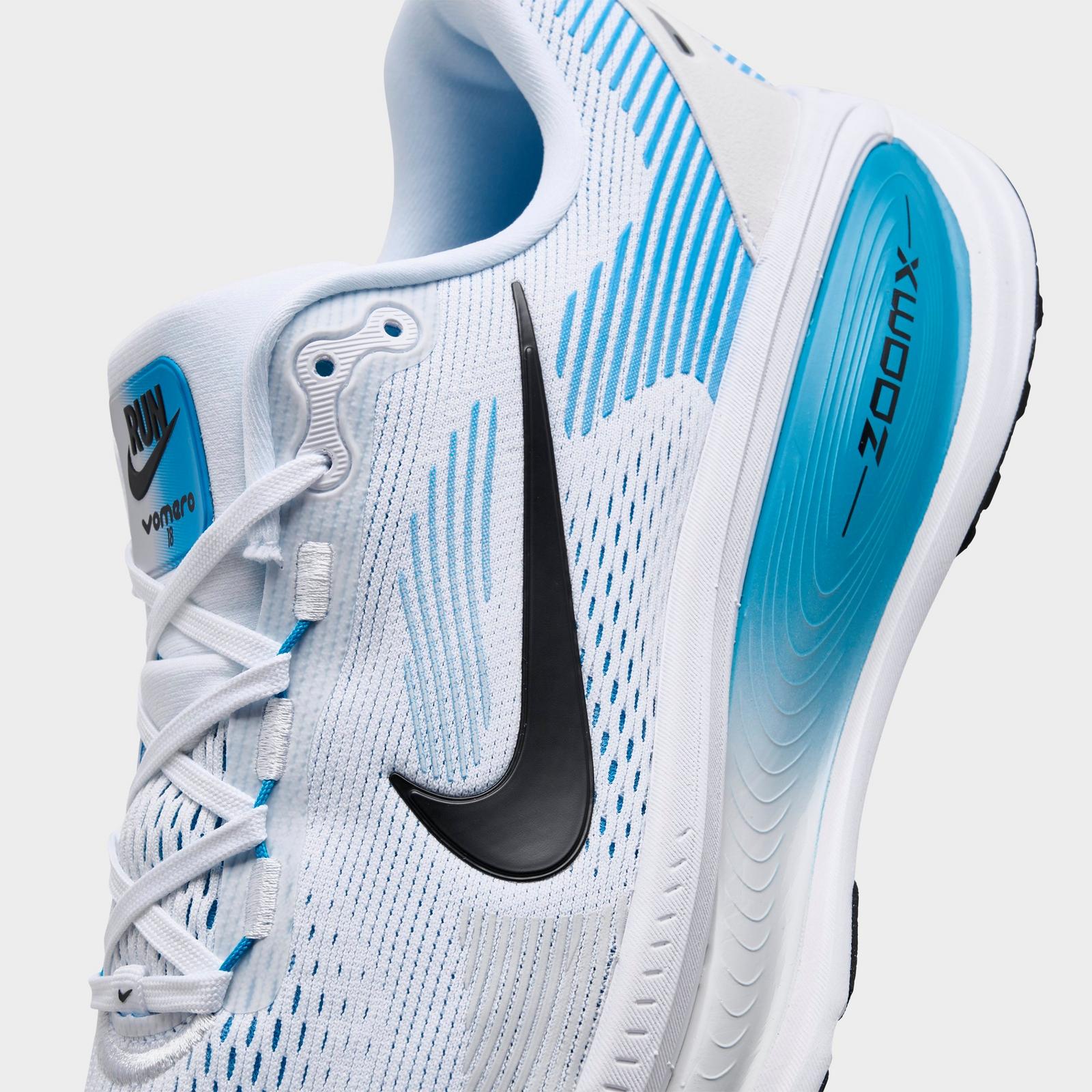 Men's Nike Vomero 18 Running Shoes - White/Blue Hero/Black
