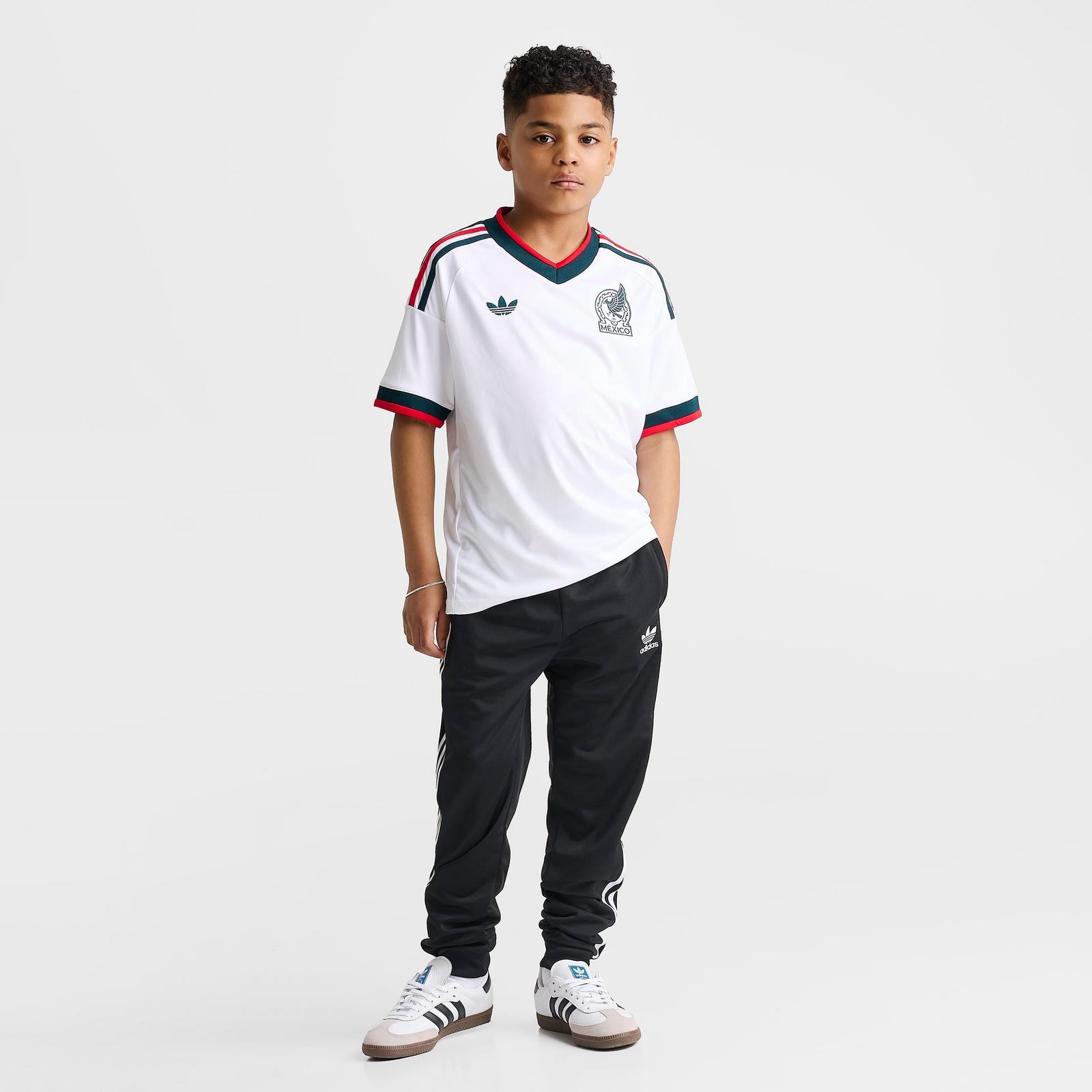 Big Kids' adidas Mexico 2026 Away Replica Soccer Jersey - White - view 2