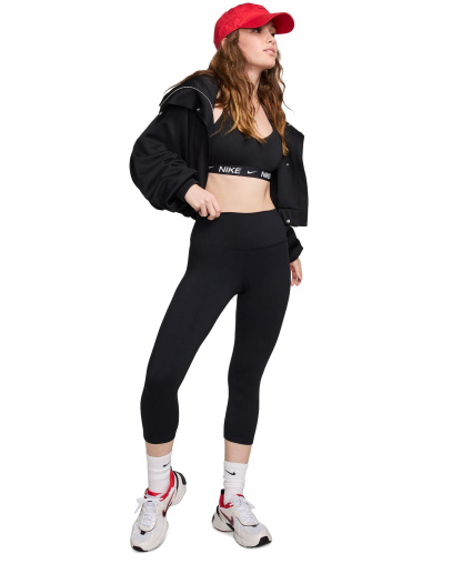 Nike Women's One High-Waisted Cropped-Length Leggings - Black/black