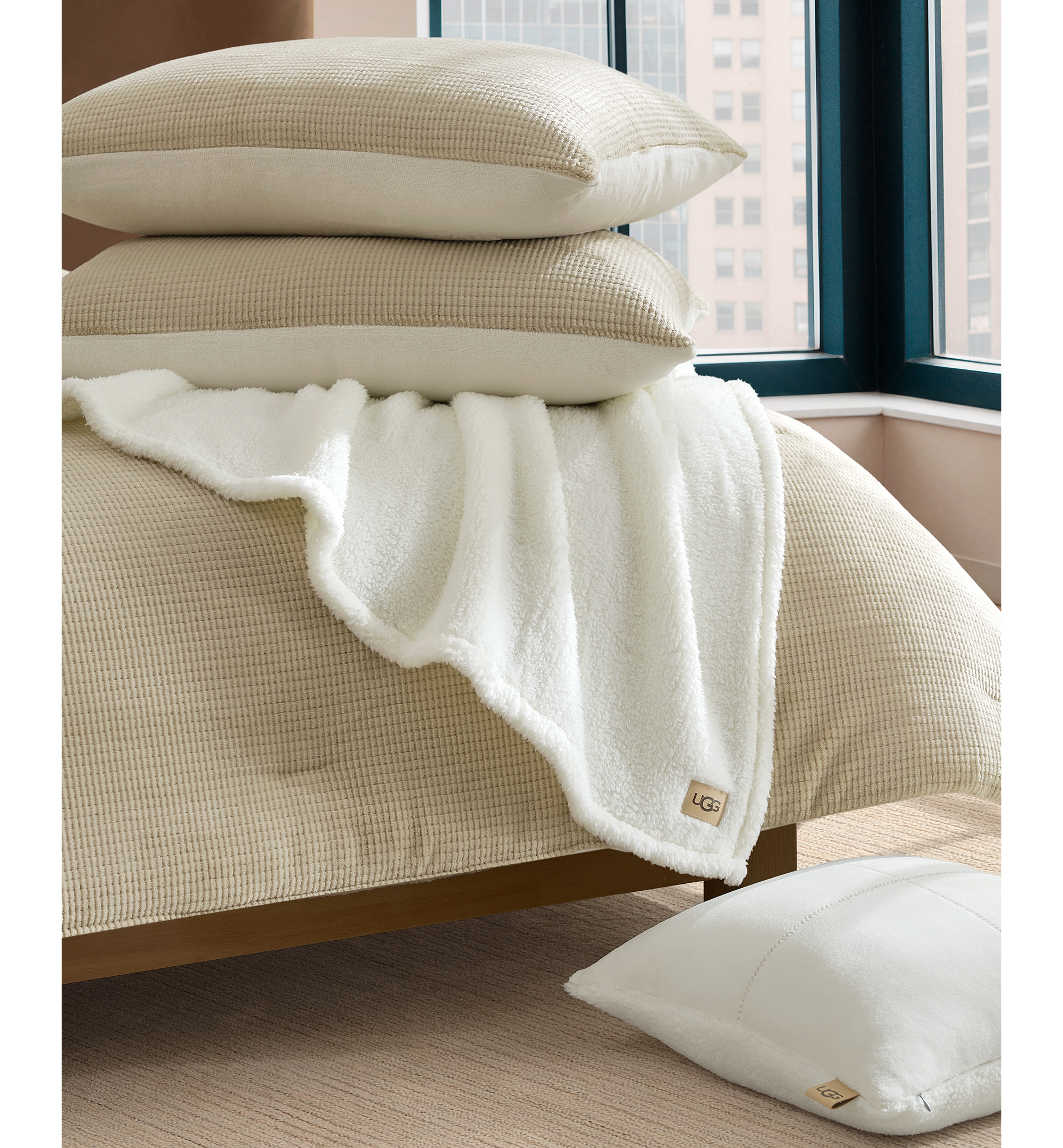 UGG® Brody Reversible Comforter Sets - Birch