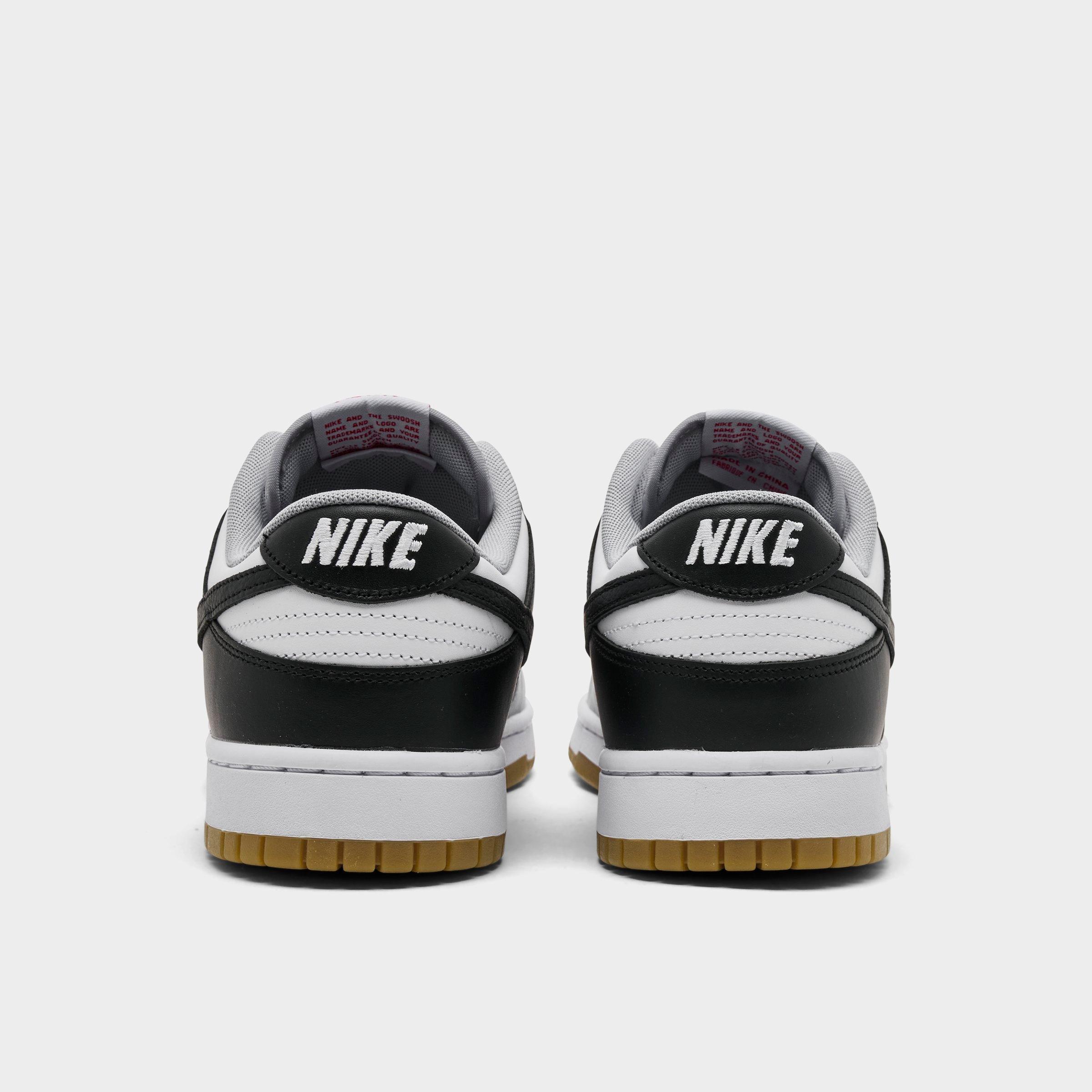 Men's Nithtke Dunk Low Retro Casual Shoes - Part 1 - Wolf Grey/Black/White - Back view