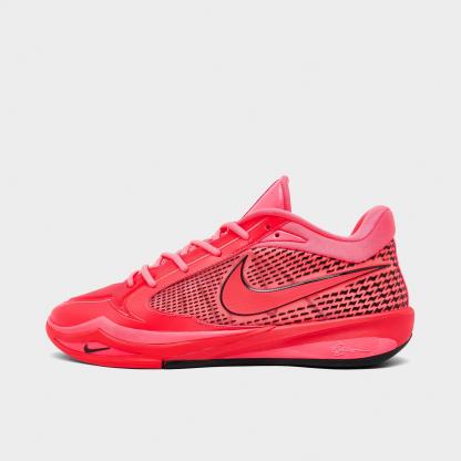 Nithtke Sabrina 4 Basketball Shoes - Bright Crimson/Black/Hot Punch/Infrared - Left shoe facing left. Outside of the shoe.