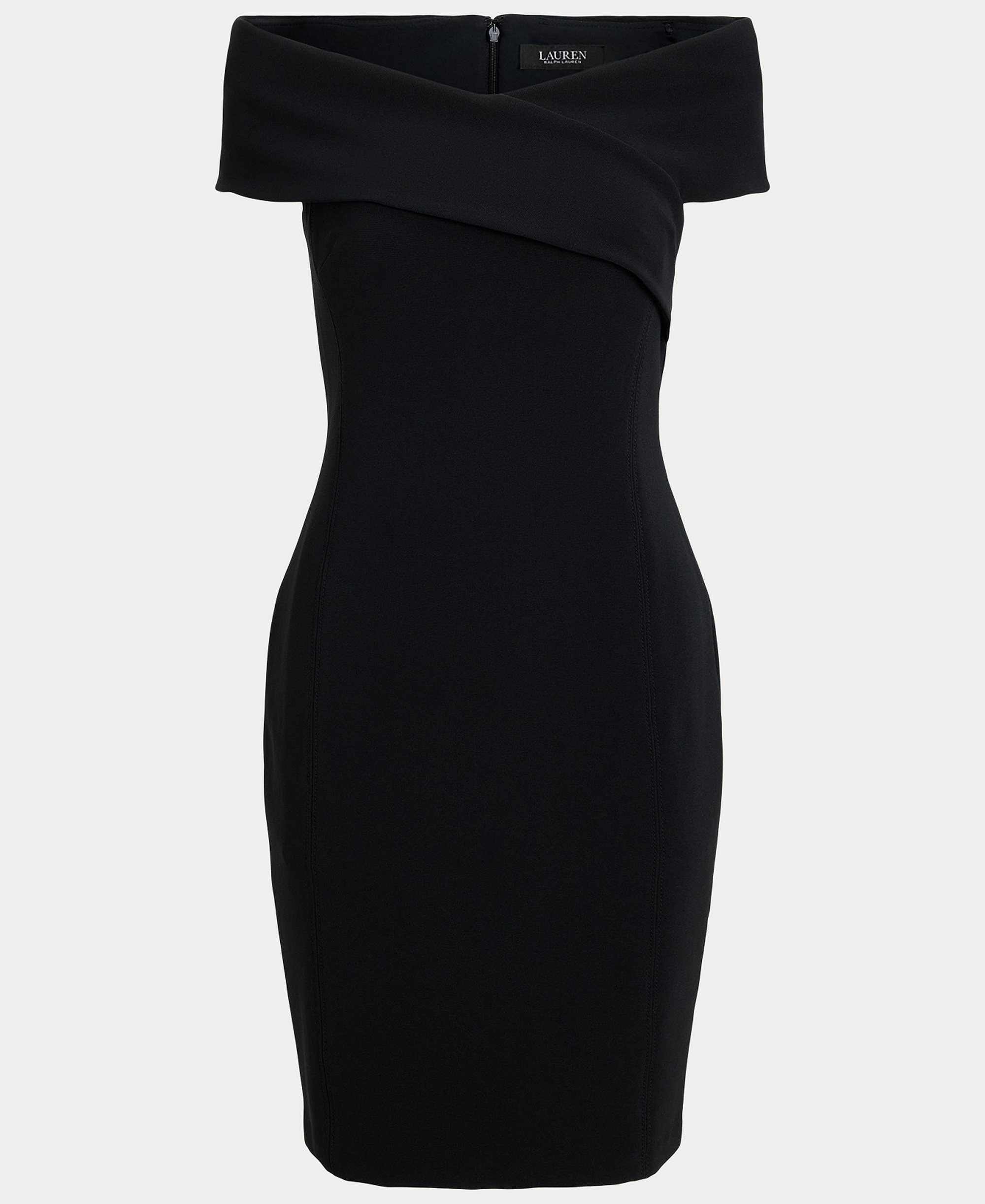 Lauren Ralph Lauren Women's Faille Off-the-Shoulder Cocktail Dress - Black