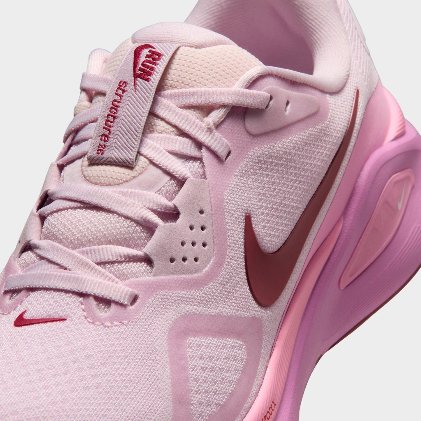 Women's Nithtke Structure 26 Running Shoes - Bleached Lilac/Pink Rise/Light Magenta/Pink Smoke - Detail shot