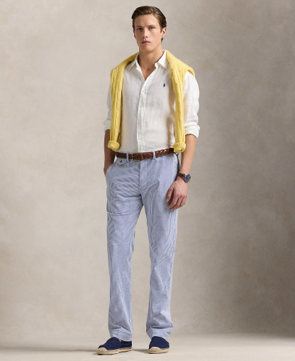 Polo Ralph Lauren Men's Classic-Fit Linen Shirt - Ceramic White