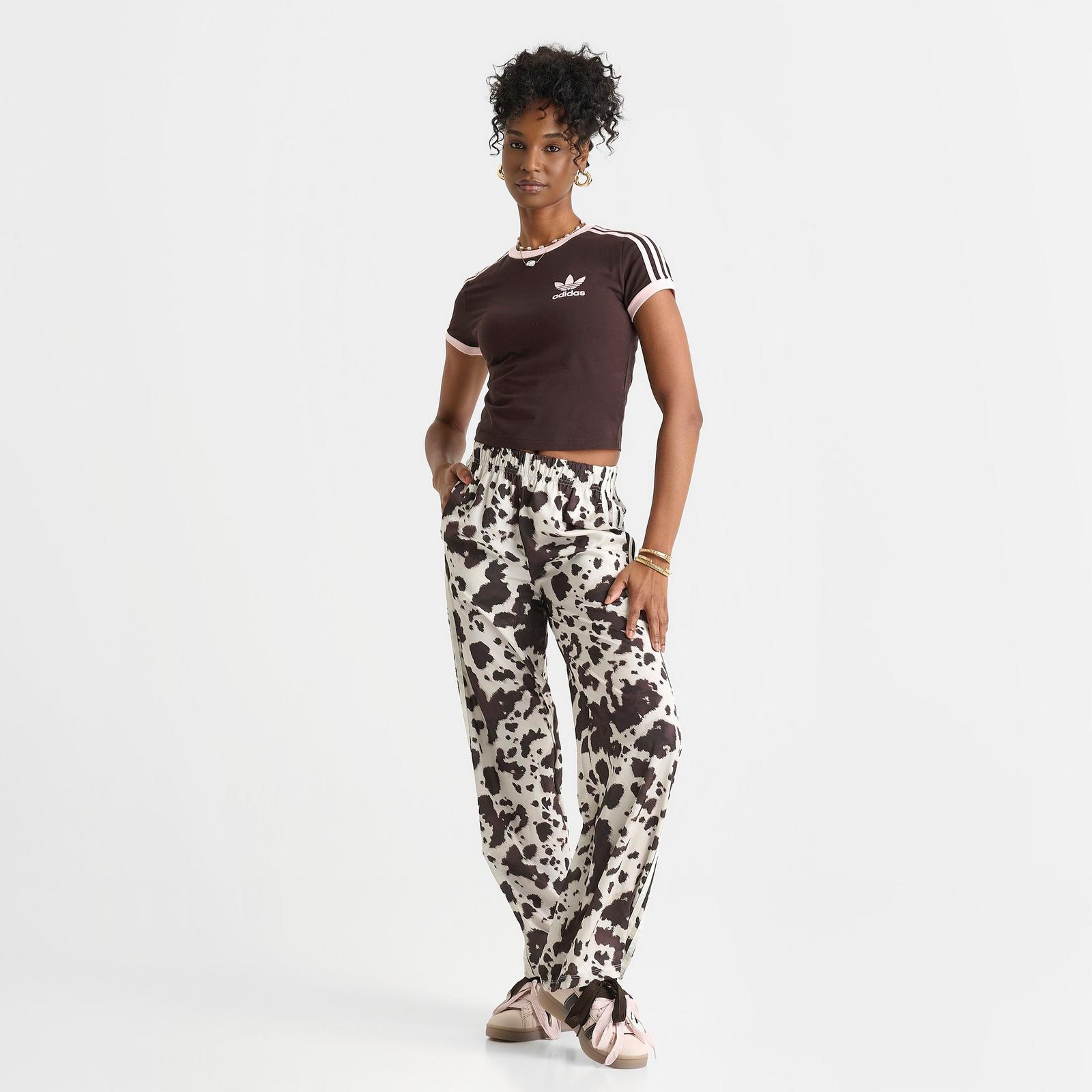 Women's adidas Originals adicolor 3-Stripes Baby T-Shirt - Aurora Coffee/Sandy Pink - view 2