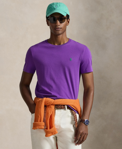 Polo Ralph Lauren Men's Classic-Fit Crew Neck T-Shirt - Cabana Purple