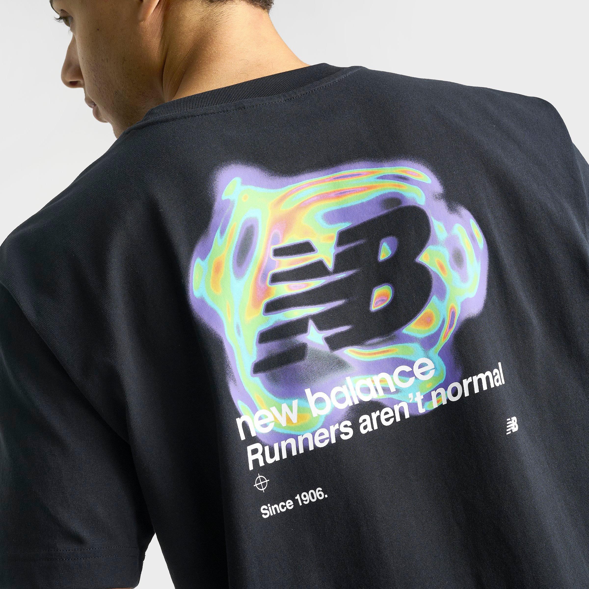 Men's New Balance Heat Map Motion T-Shirt - Black - view 5