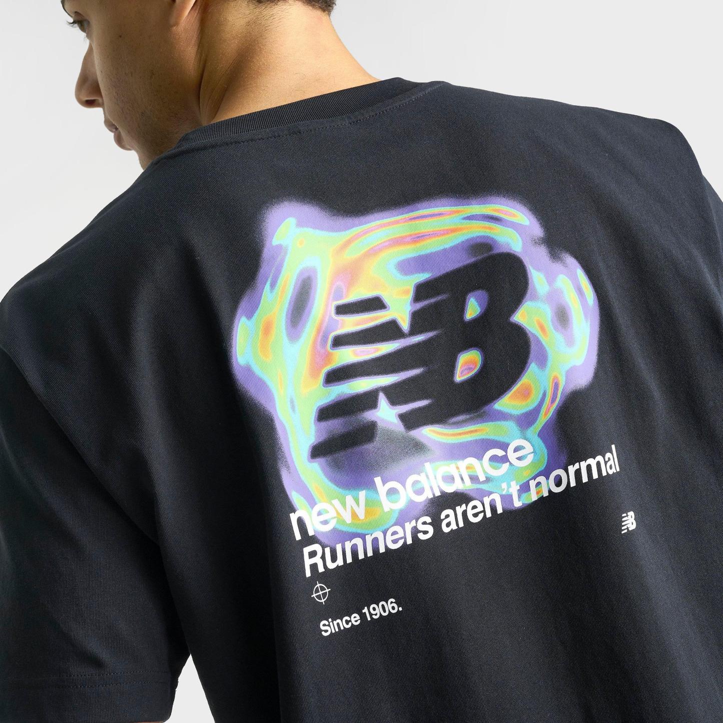 Men's New Balance Heat Map Motion T-Shirt - Black - view 5